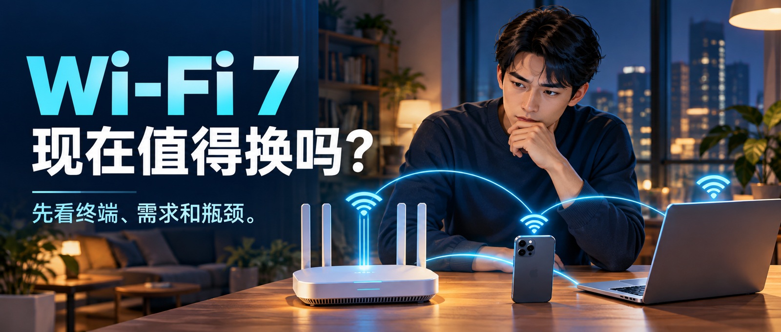 Wi-Fi 7很香,但你家现在值得换吗?先回答这3个问题场景示意